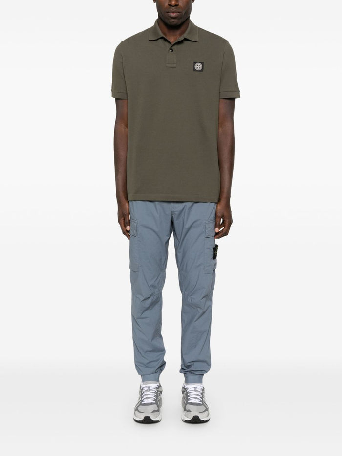 Stone Island Men's Green Polo 2