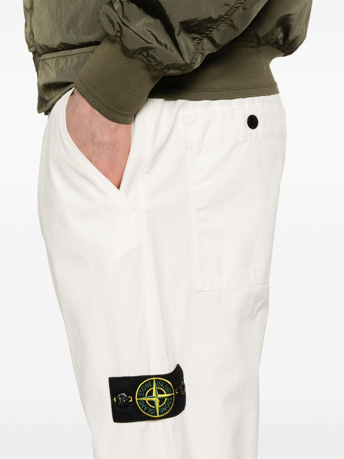 Stone Island Pantalone Bianco Uomo 4