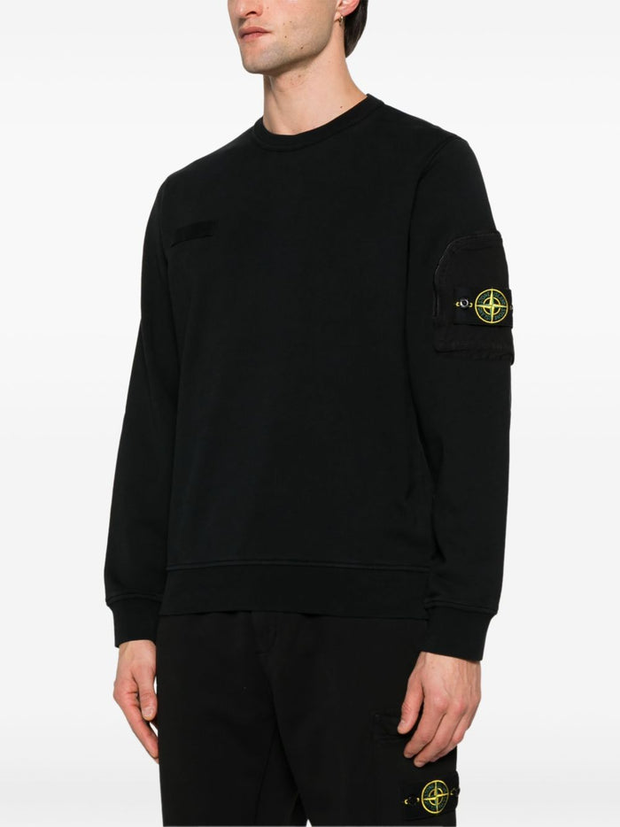 Stone Island Felpa Nero Uomo 4