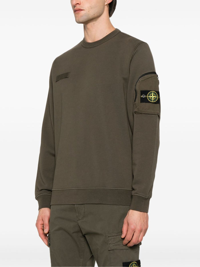 Stone Island Men's Green Sweatshirt 1