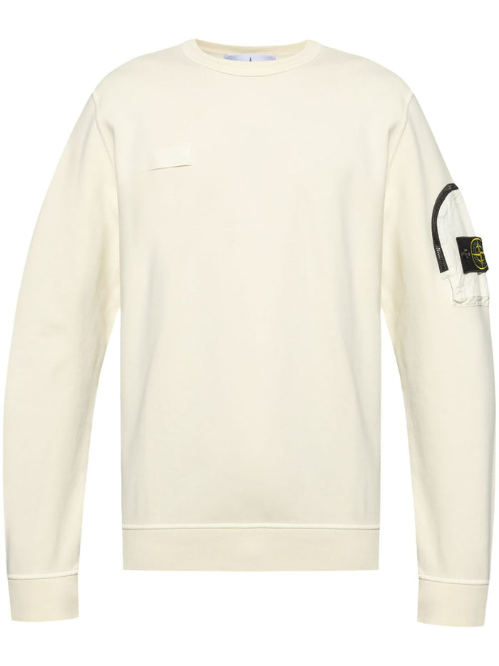 Stone Island Men's White Sweatshirt 5