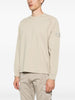 Stone Island Uomo Felpa Beige Applicazione Logo in Tono 1