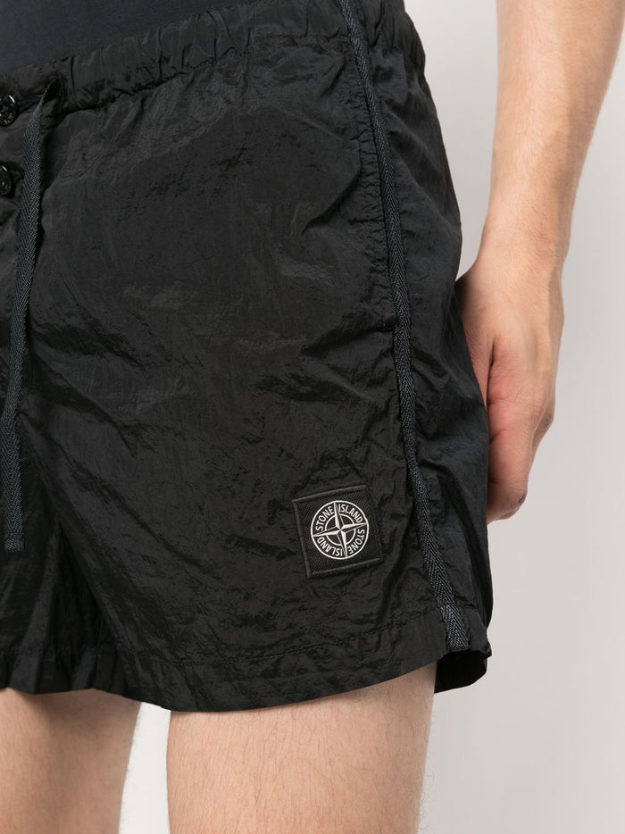 Stone Island Uomo Boxer Nero Corto 4