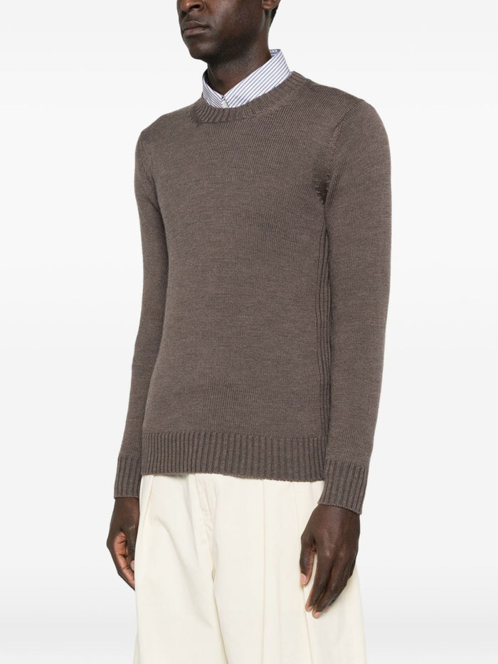 Kangra Maglia Marrone Uomo Girocollo 1