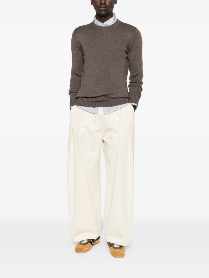 Kangra Maglia Marrone Uomo Girocollo 2