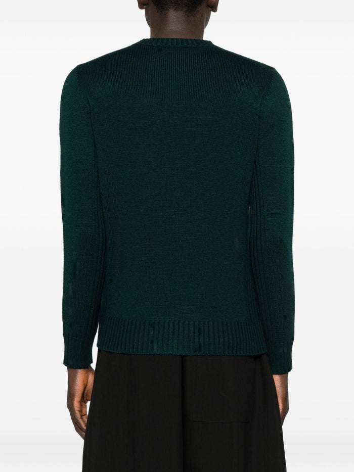 Kangra Maglia Verde Uomo Girocollo 3