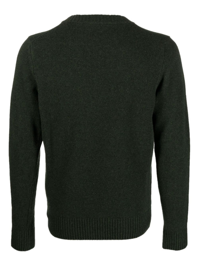 K-way Grüner Herrenpullover mit Logo-Patch 2