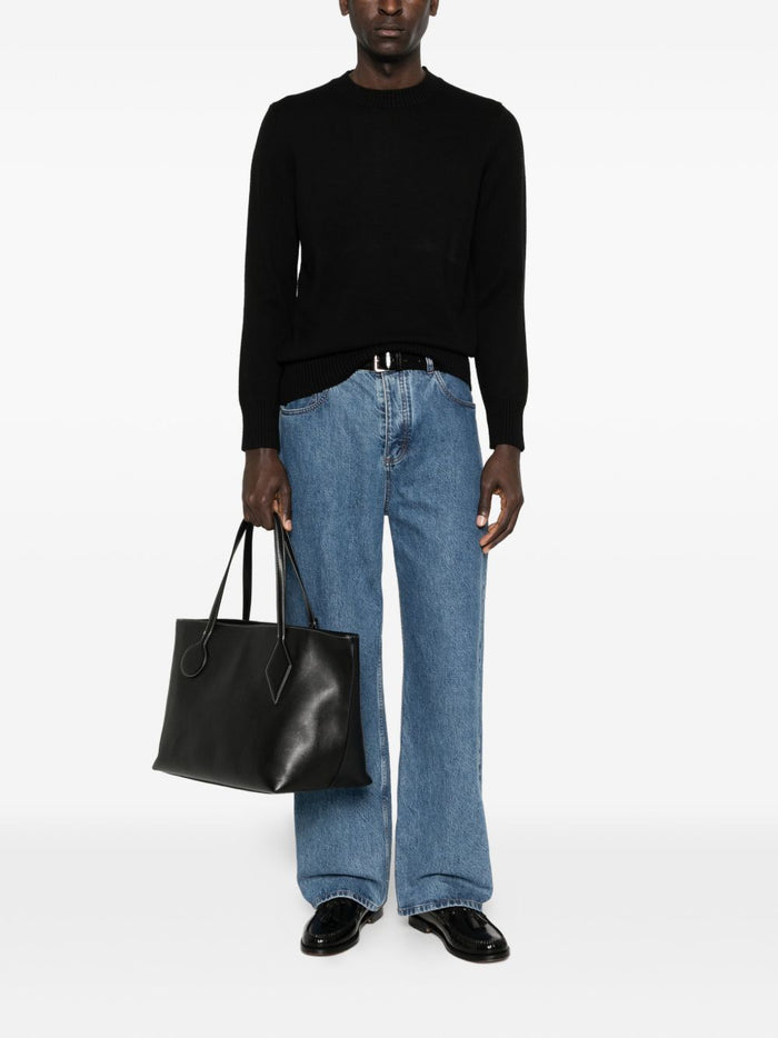 Kangra Maglia Nero Uomo Girocollo 2