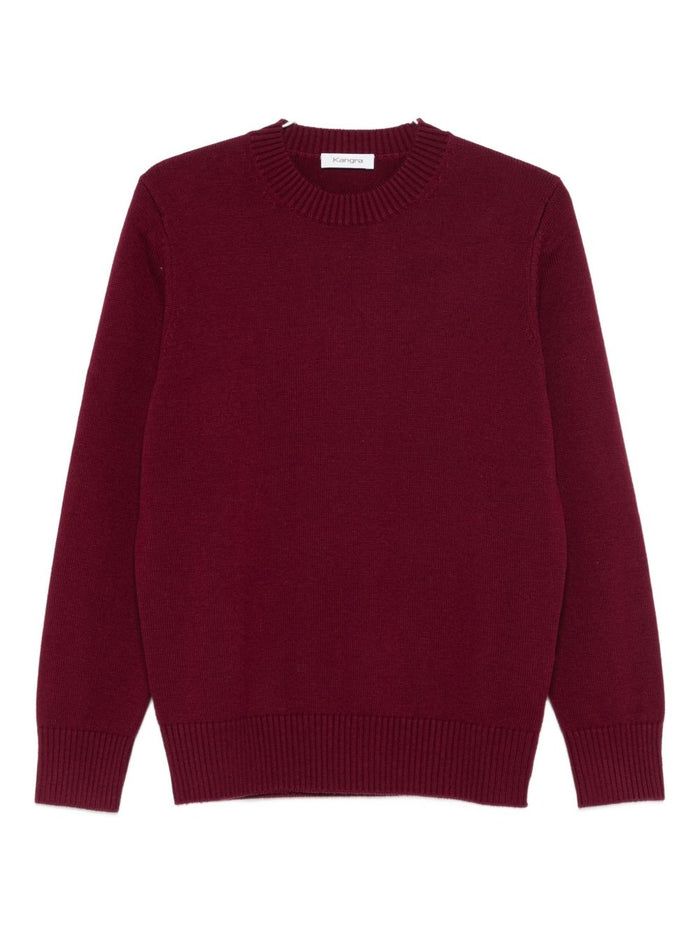 Kangra Maglia Rosso Uomo Girocollo 5