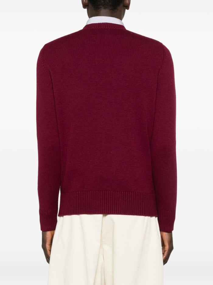 Kangra Maglia Rosso Uomo Girocollo 3