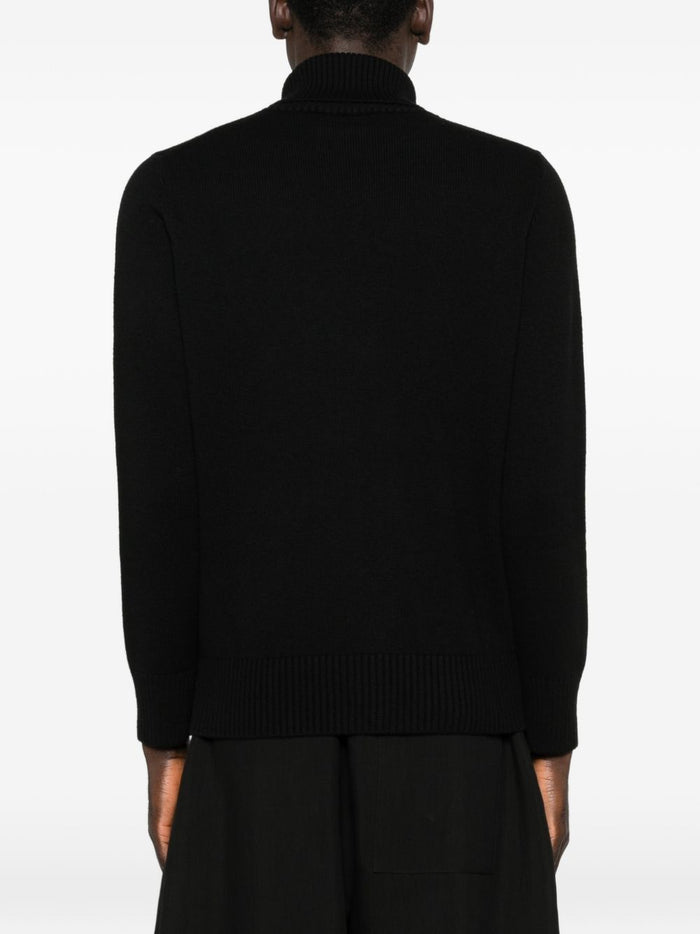 Kangra Maglia Nero Uomo Dolcevita 3