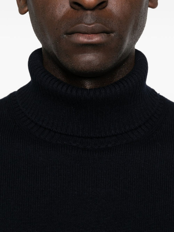 Kangra Maglia Blu Uomo Dolcevita 4