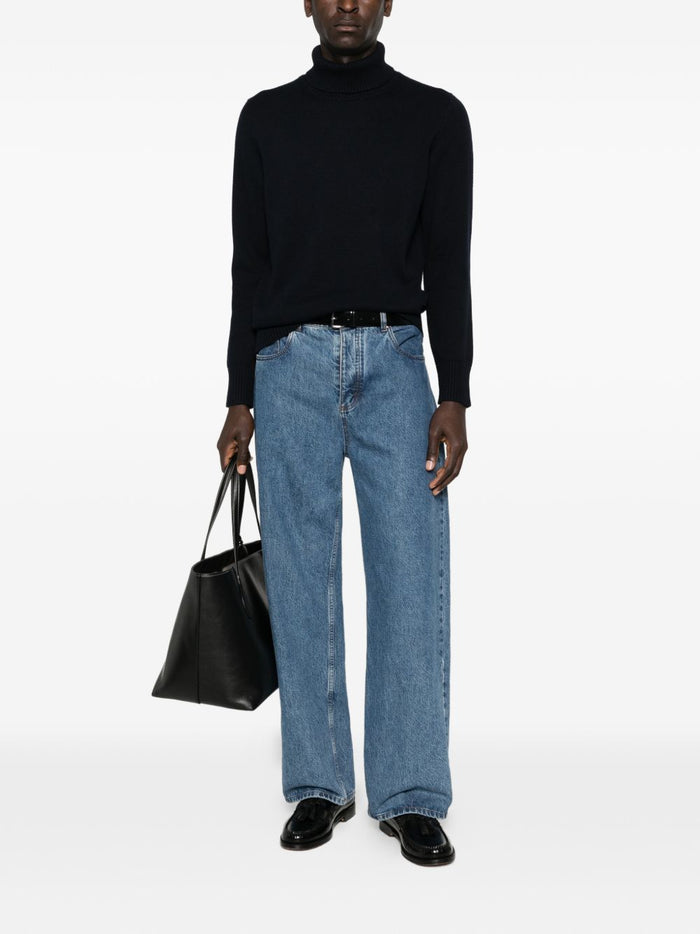 Kangra Maglia Blu Uomo Dolcevita 2