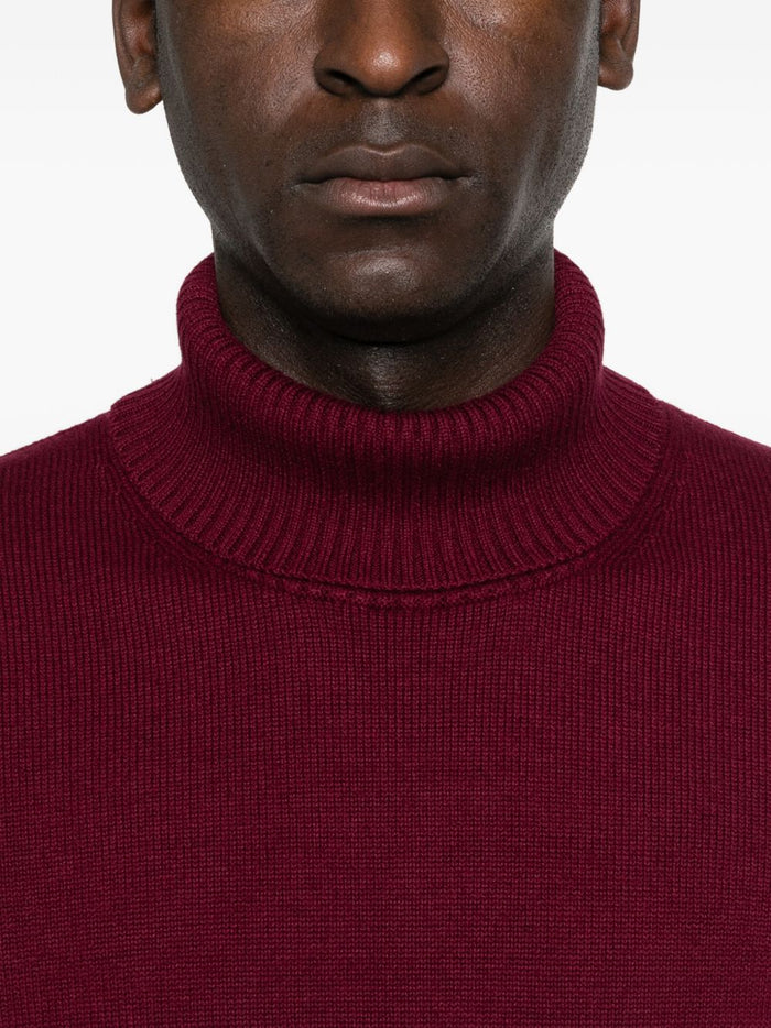 Kangra Maglia Rosso Uomo Dolcevita 4