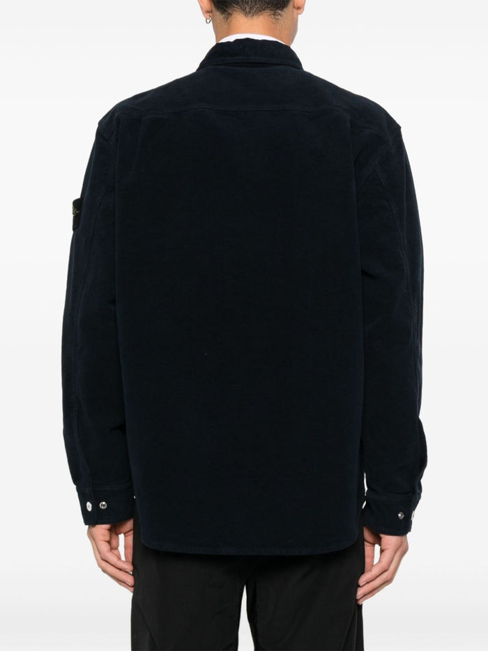 Stone Island Camicia Blu Uomo con Tasca 3