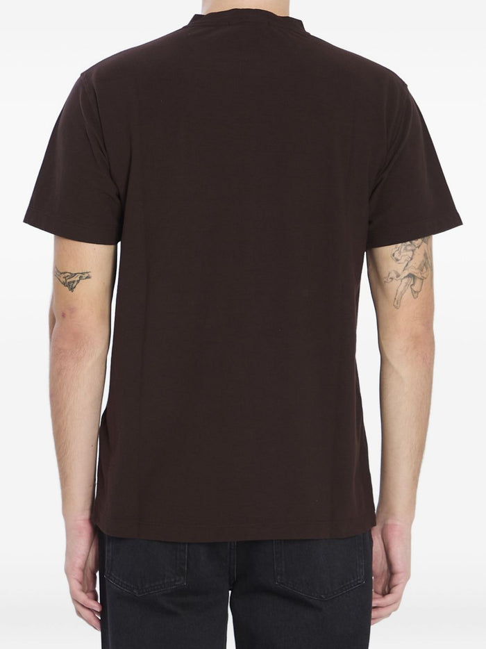 Stone Island T-Shirt Marrone Uomo Patch Logo in Tono 2