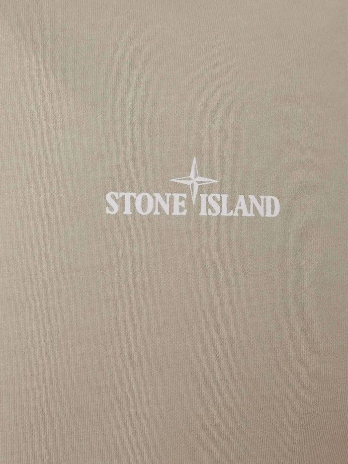 Stone Island Herren-T-Shirt mit Kompass auf der Rückseite in Braun 3