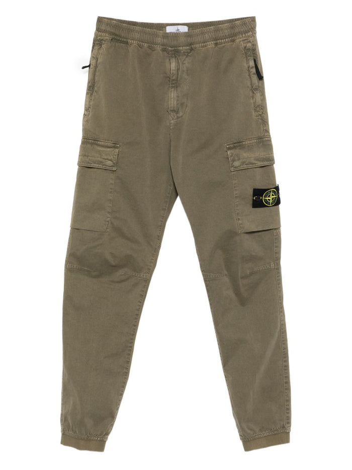 Stone Island Pantalone Verde Uomo Cargo 5