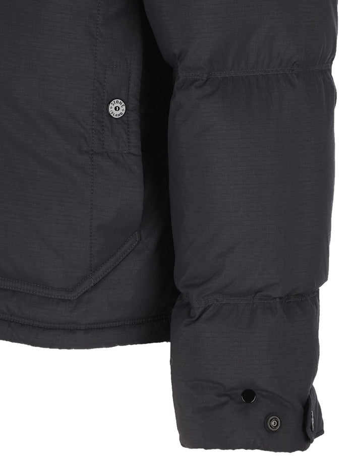 Stone Island Parka Nero Uomo con Cappuccio 4