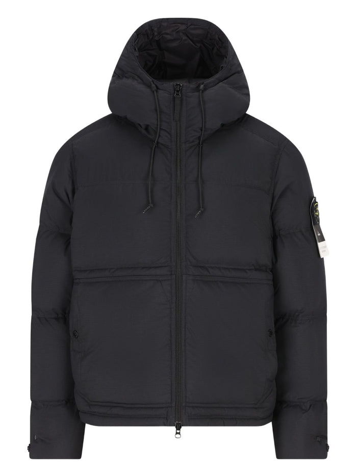 Stone Island Parka Nero Uomo con Cappuccio 1