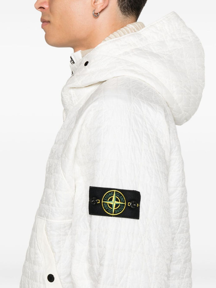 Stone Island Parka Crinkle Reps NY Herren Weiß 4