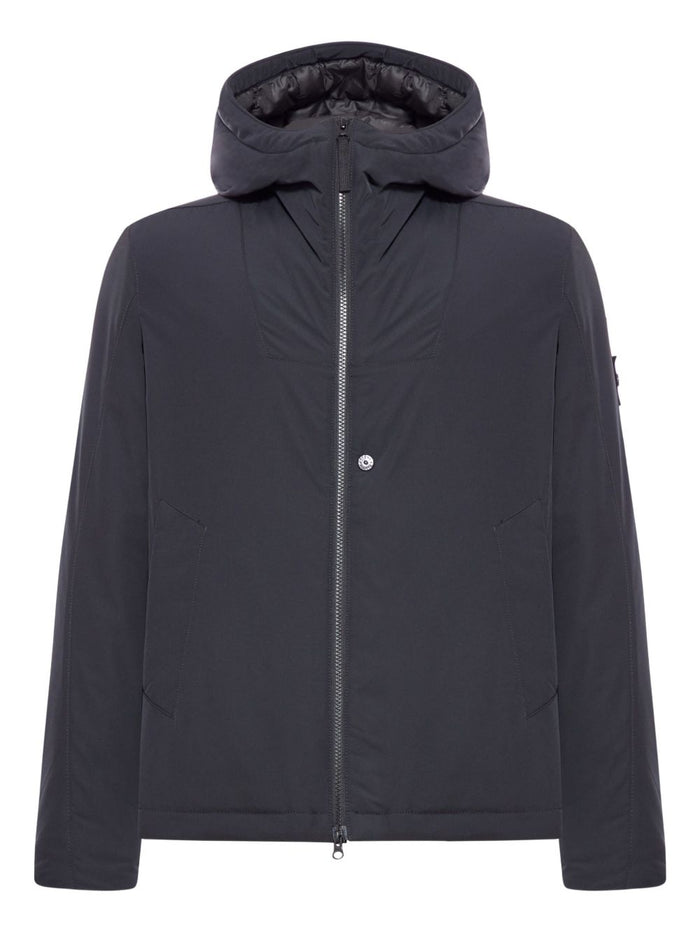 Stone Island Giacca Nero Uomo Imbottita con Cappuccio 1