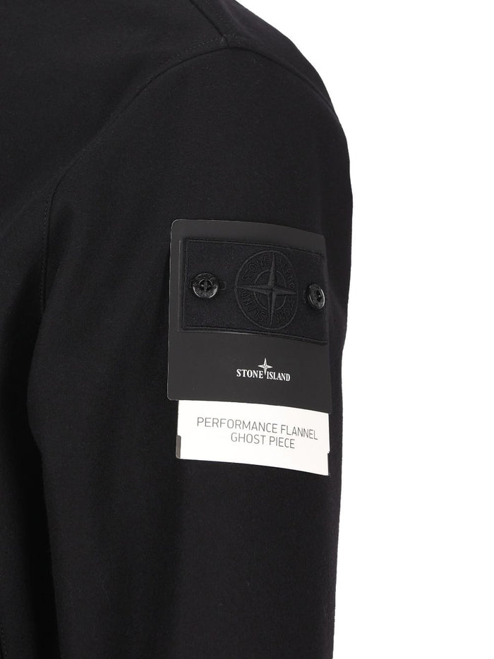 Stone Island – Schwarze Bomberjacke für Herren mit Logo-Aufnäher 4