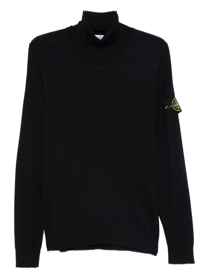 Stone Island Maglia Blu Uomo Dolcevita 5