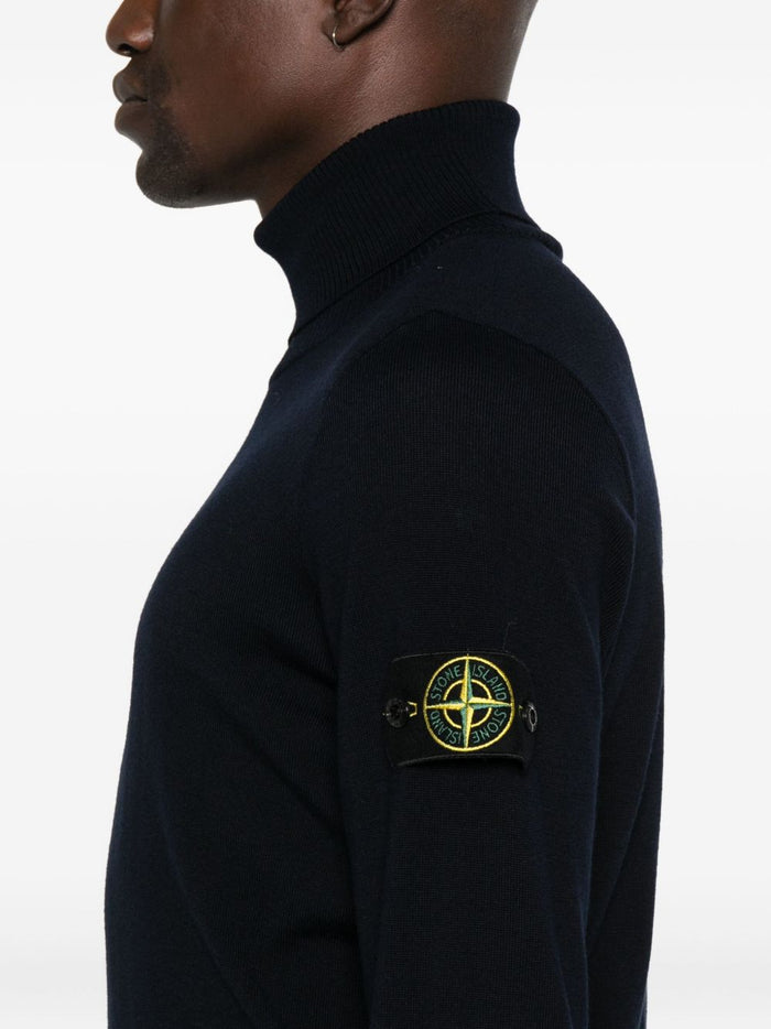 Stone Island Maglia Blu Uomo Dolcevita 4