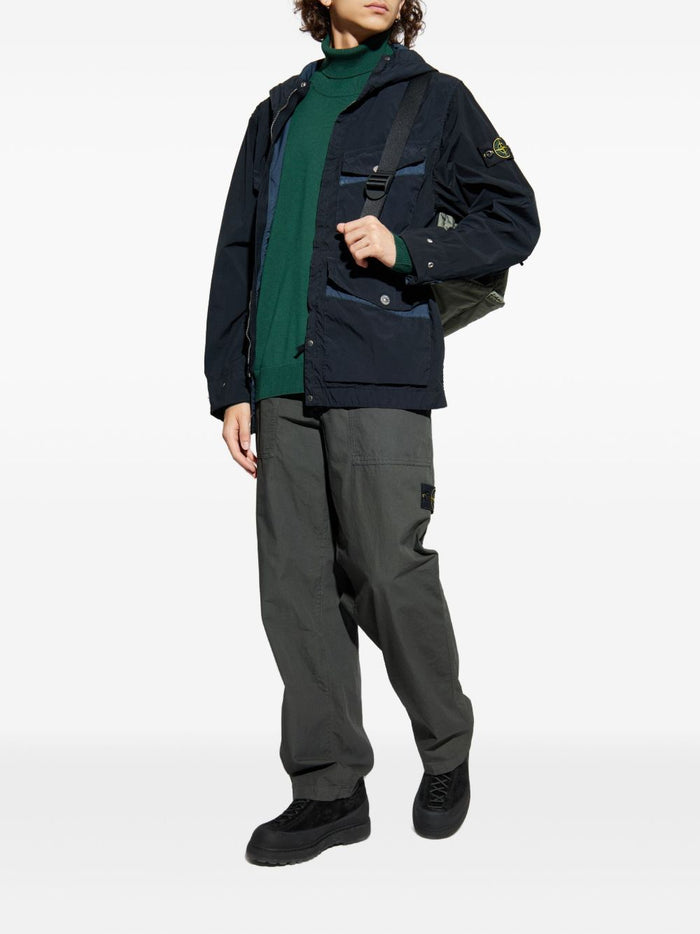 Stone Island Men's Green Turtleneck Sweater 2