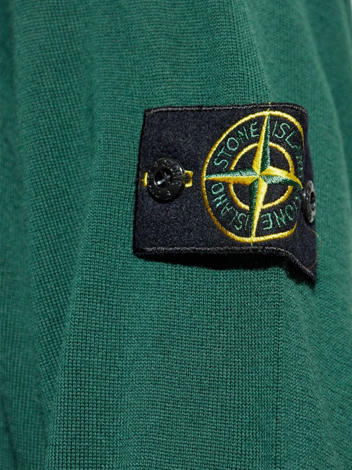 Stone Island Men's Green Turtleneck Sweater 4