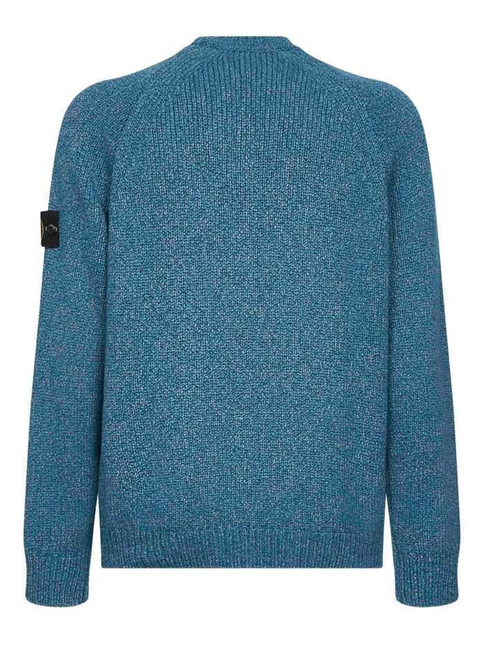 Stone Island Maglia Azzurro Uomo Maniche Raglan 2