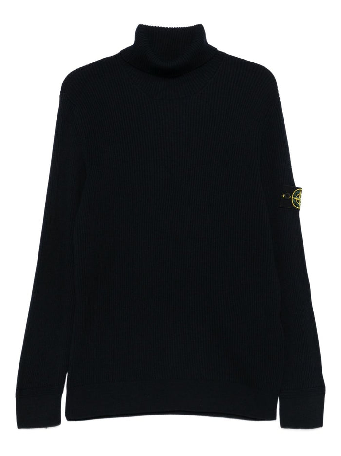 Stone Island Men's Blue Turtleneck Sweater 1