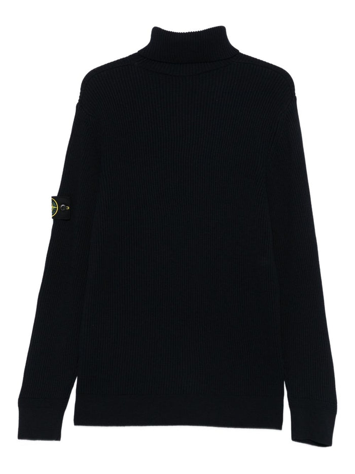 Stone Island Men's Blue Turtleneck Sweater 3