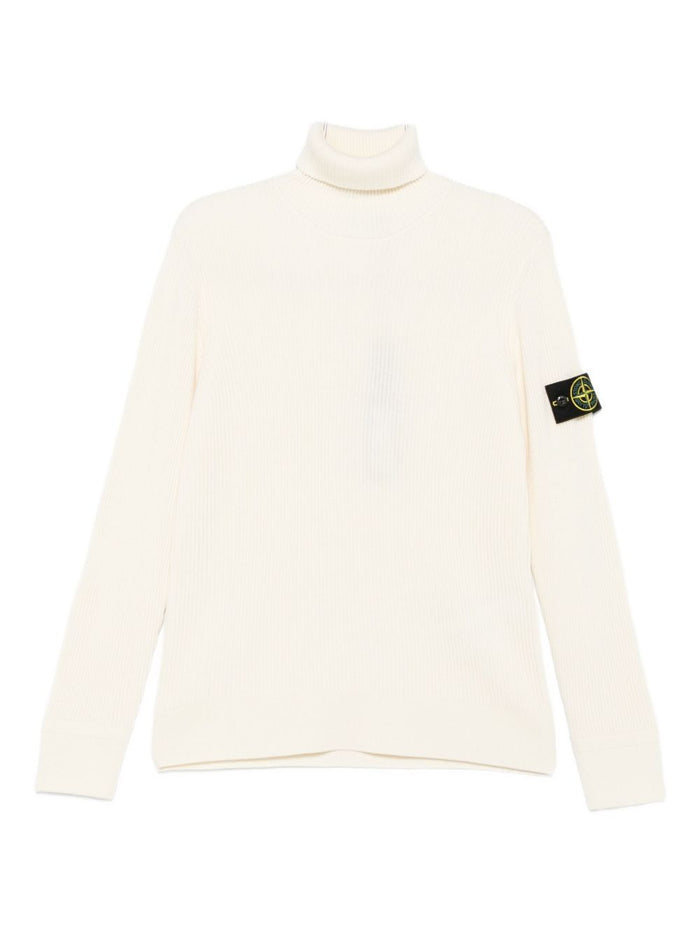 Stone Island Maglia Bianco Uomo Dolcevita Dipierro