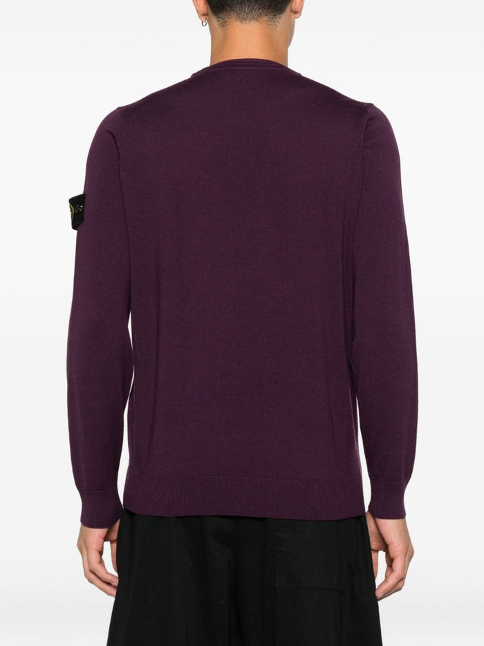 Stone Island Herren-Pullover mit Rundhalsausschnitt in Lila 3