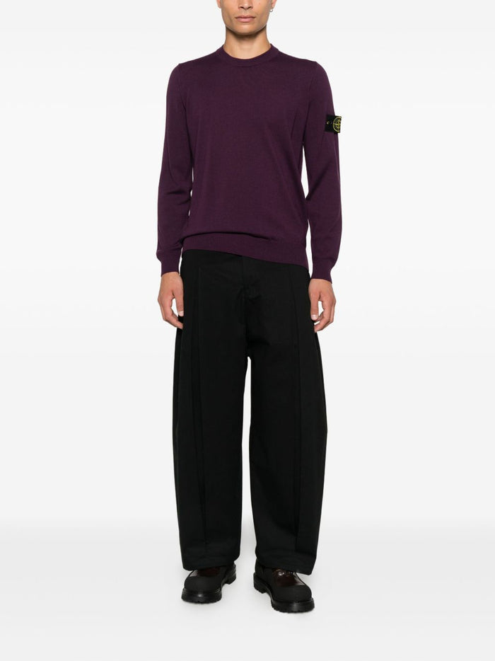 Stone Island Herren-Pullover mit Rundhalsausschnitt in Lila 2