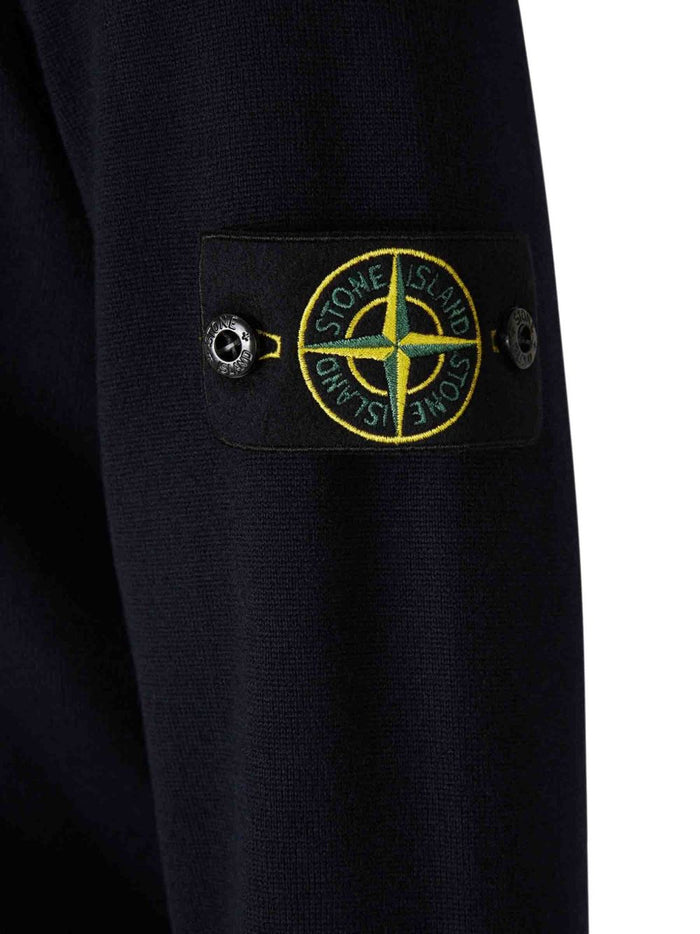 Stone Island Maglia Blu Uomo Girocollo 4