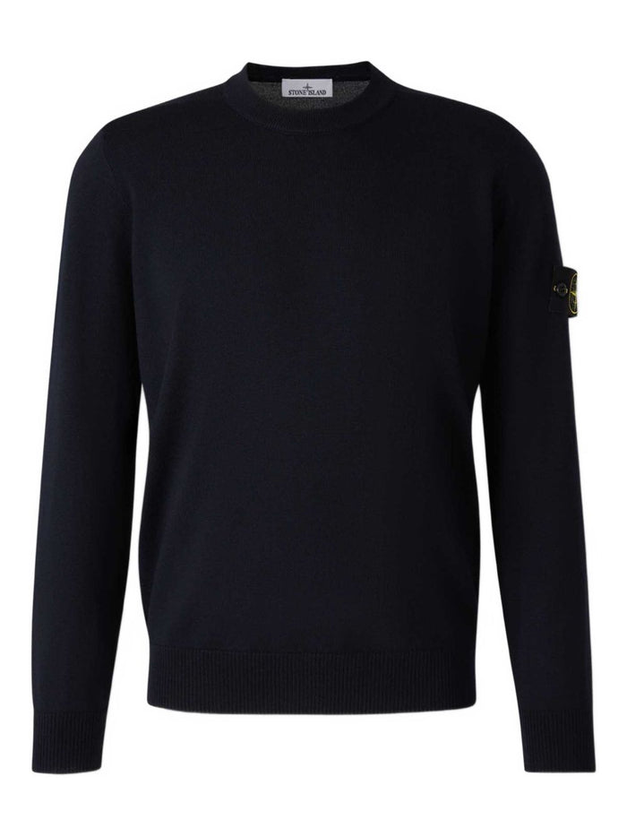 Stone Island Maglia Blu Uomo Girocollo 1