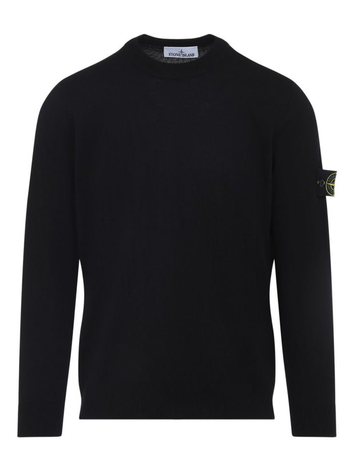 Stone Island Herren-Pullover mit Rundhalsausschnitt in Schwarz 1