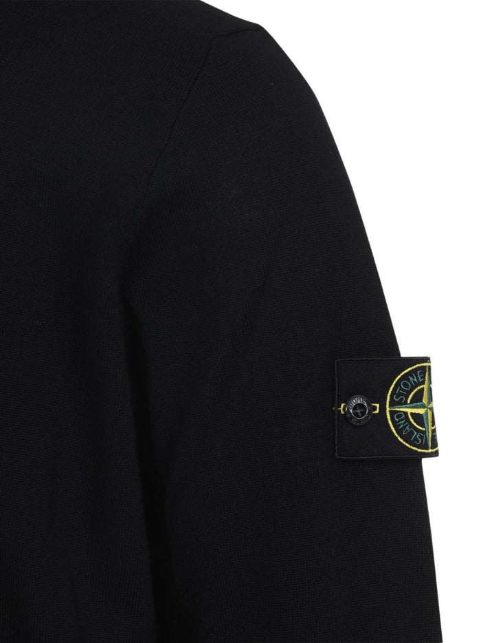 Stone Island Herren-Pullover mit Rundhalsausschnitt in Schwarz 2