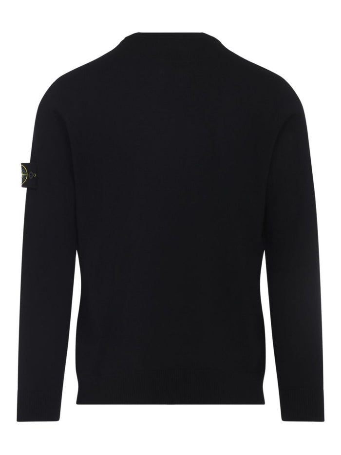 Stone Island Herren-Pullover mit Rundhalsausschnitt in Schwarz 3