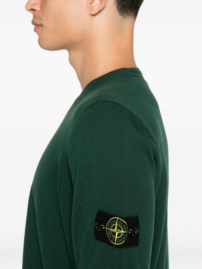 Stone Island Men's Green Crew Neck Sweater 3