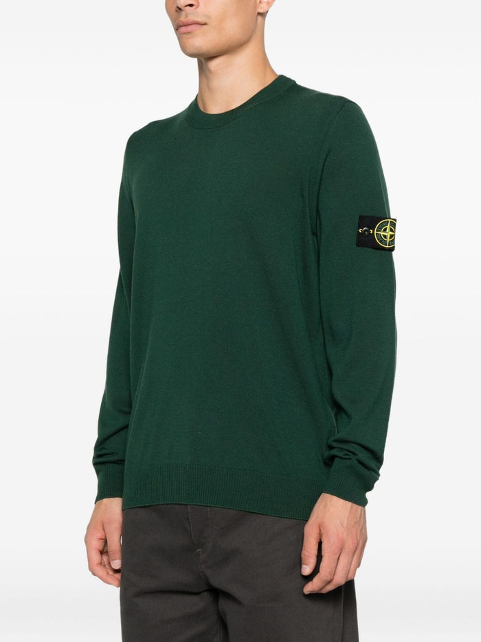 Stone Island Men's Green Crew Neck Sweater 1