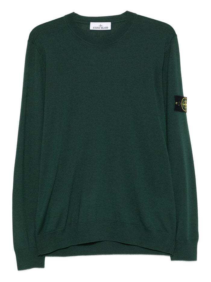 Stone Island Men's Green Crew Neck Sweater 5