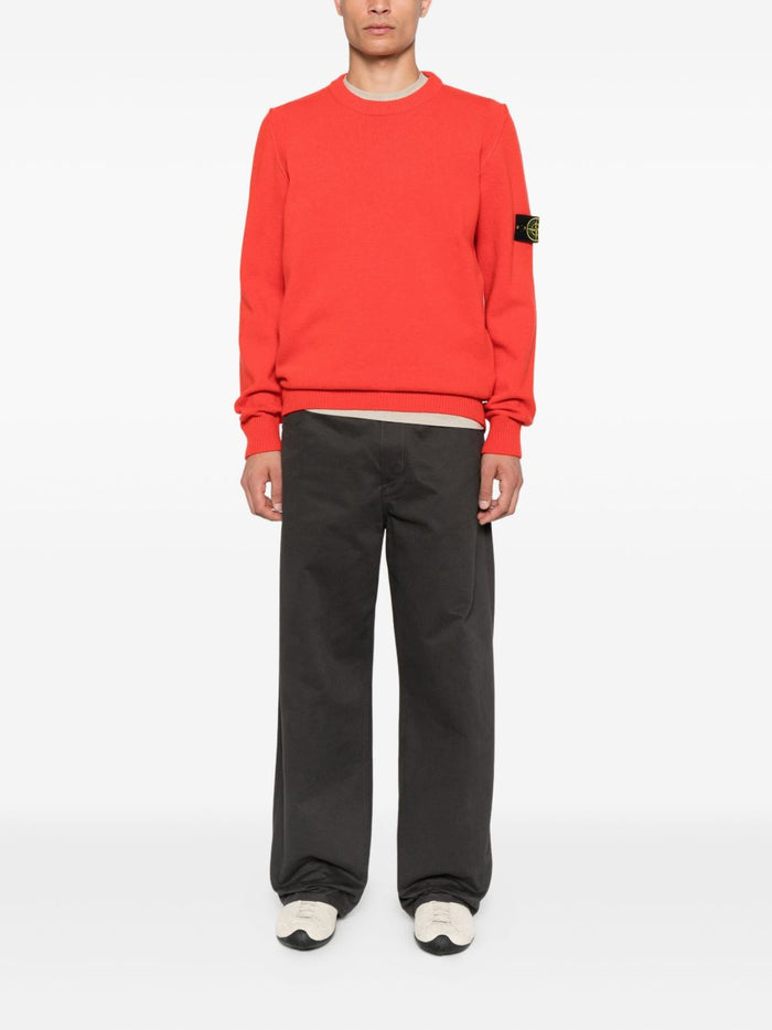 Stone Island Men's Red Crew Neck Sweater 2