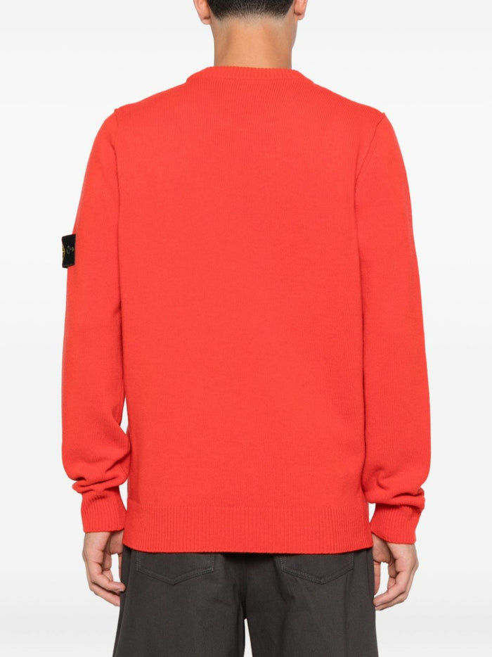 Stone Island Men's Red Crew Neck Sweater 3