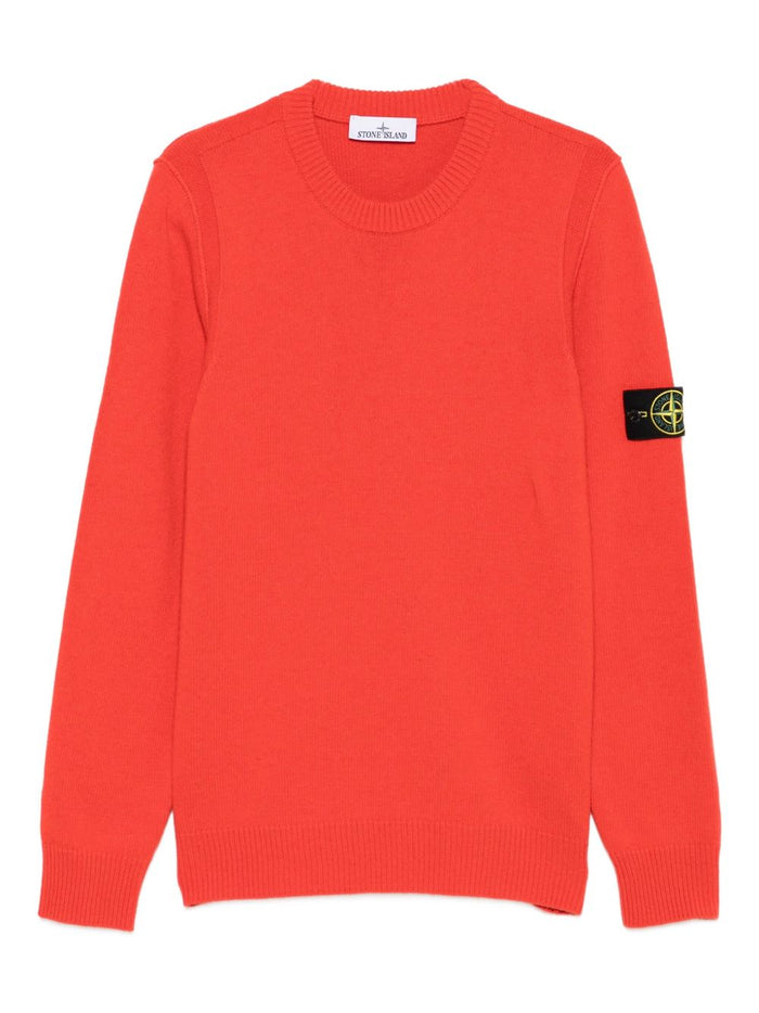 Stone Island Men's Red Crew Neck Sweater 5