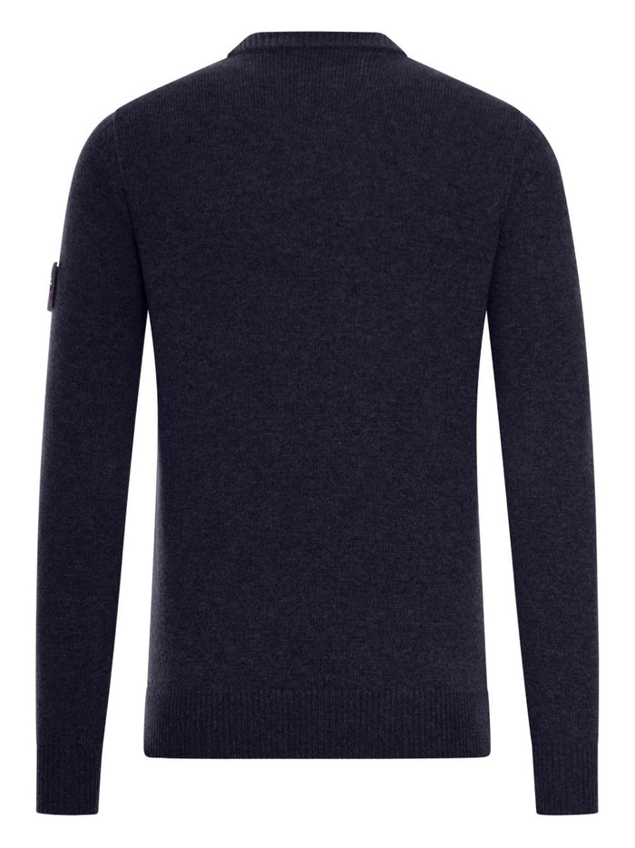 Stone Island Men's Crew Neck Blue Sweater 2