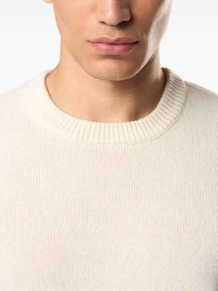 Stone Island Men's Crew Neck White Sweater 4